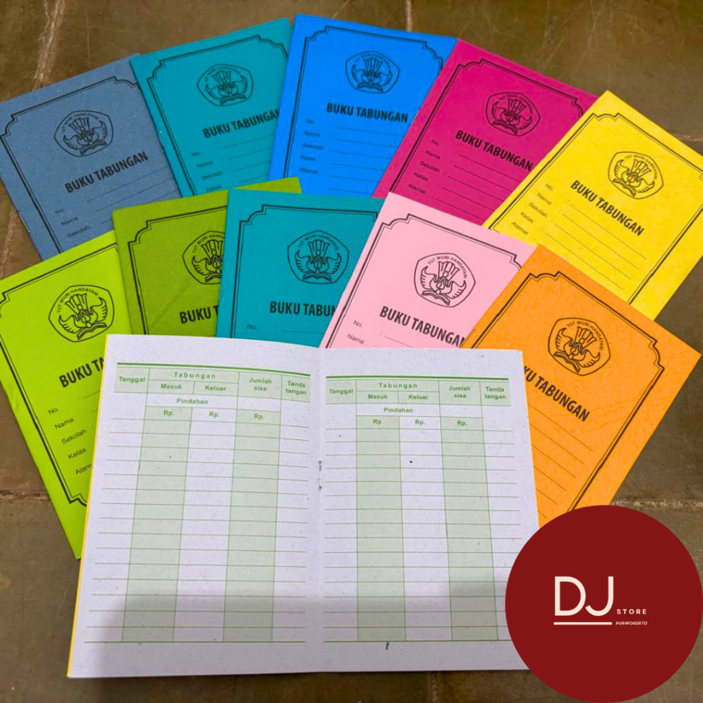 

(Per 20pcs) NEW Buku Tabungan Murah/Buku Tabungan Sekolah Pancasila Murah 12 Halaman