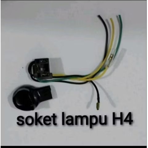 SOKET FITING LAMPU DEPAN HS1 H4 VESPA LX S LIBERTY SPRINT PRIMAVERA 2v 3v IGET VESPA MATIC