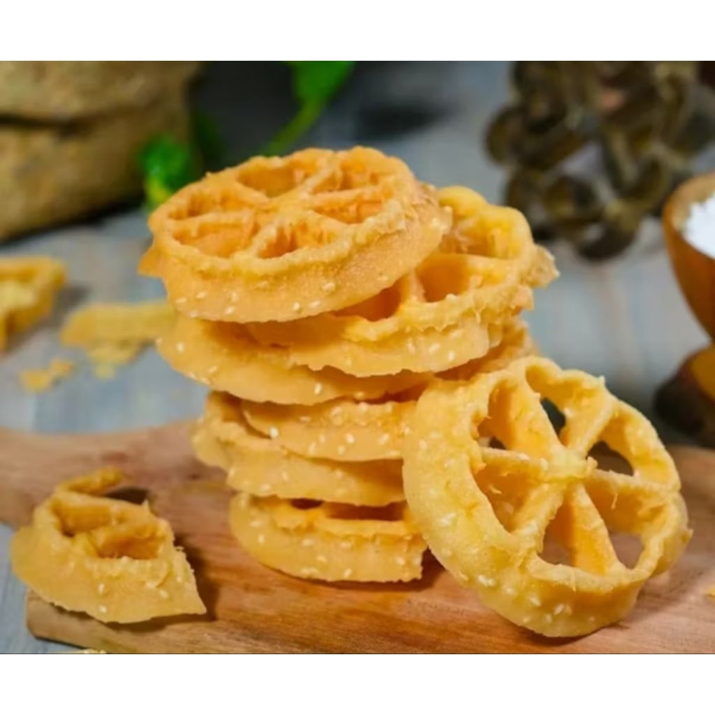 

KEMBANG GOYANG MANIS SNACK CEMILAN KEMBANG GOYANG RODA GELINDING 250gram