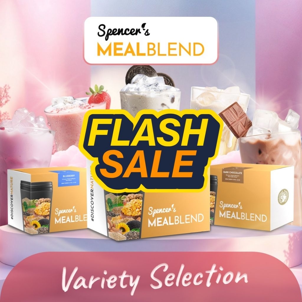 

kkl [Trial Sachet] Spencer Meal Blend Sachet - Meal Replacement Bernutrisi Dengan Pemanis Alami
