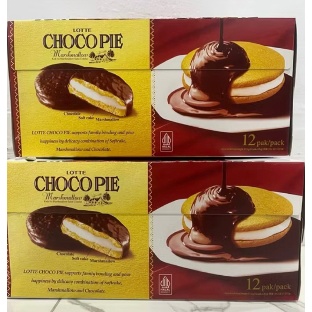 

Lotte Chocopie Marshmallow ( 1 BOX ISI 12 PCS )