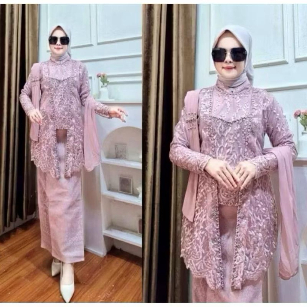 SET KUTU BARU HIJAB SELENDANG/SET SELENDANG MEWAH/KEBAYA ELEGANT/KEBAYA MODERN/KEBAYA SELENDANG
