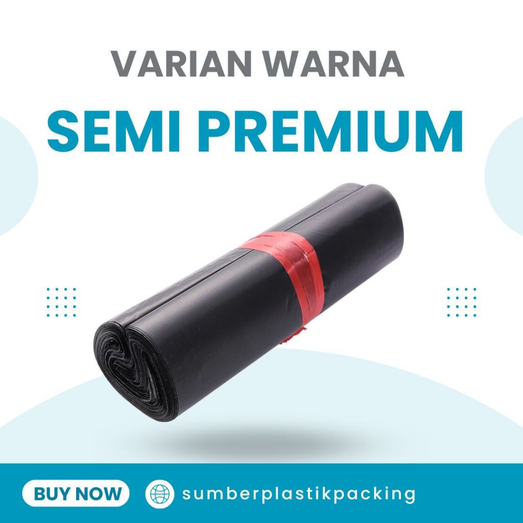 

Plastik Packing Polymailer 20x30 Warna Hitam Semi Premium isi 100 Pcs Murah