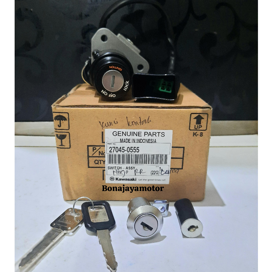 KUNCI KONTAK/SWITCH ASSY SET NINJA RR NEW ORIGINAL KAWASAKI 27045-0555