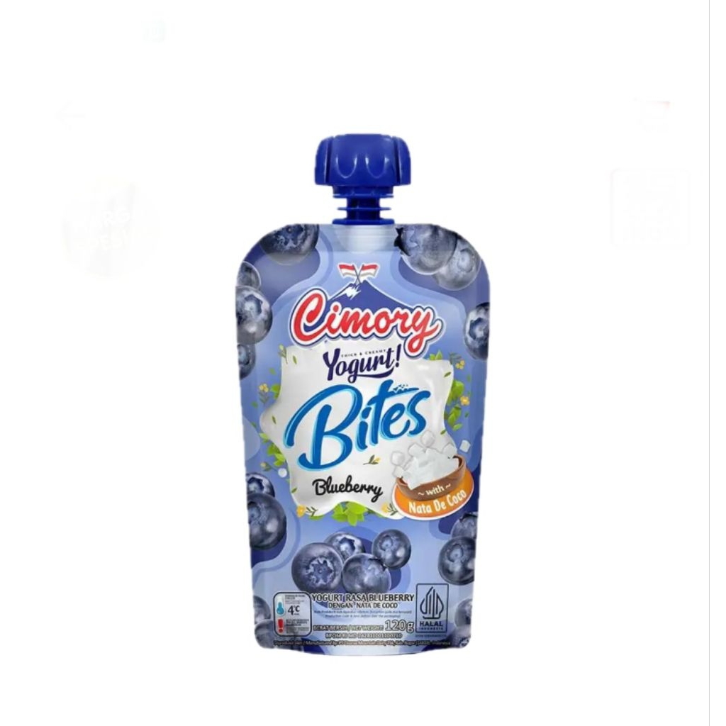 

Cimory yoghurt bites blueberry pouch 120 gram