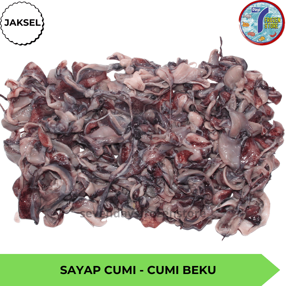 

Sayap Cumi-Cumi Beku Frozen Premium Quality 500 Gr