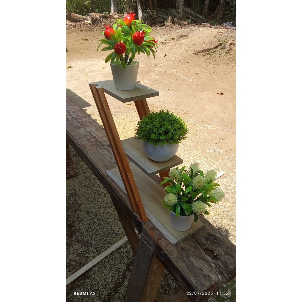 Rak bunga kayu estetick / Rak Bunga Susun / Kayu Estetick / Rak
