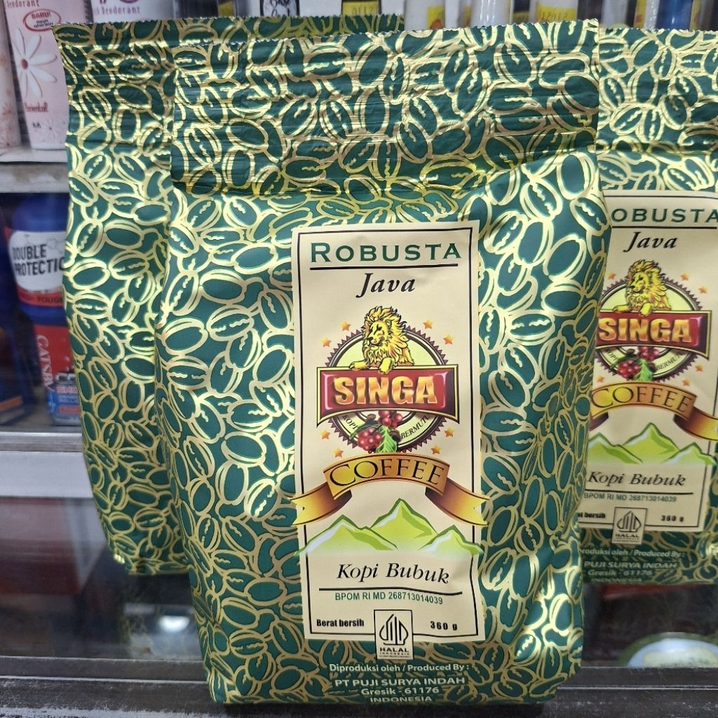 

Robusta Java Singa Coffe Bubuk 360gr