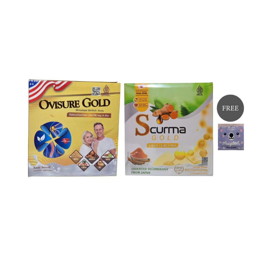 

OVISURE GOLD Minuman Susu Sendi & Scurma Kunyit Jahe Isi 12 Sachet