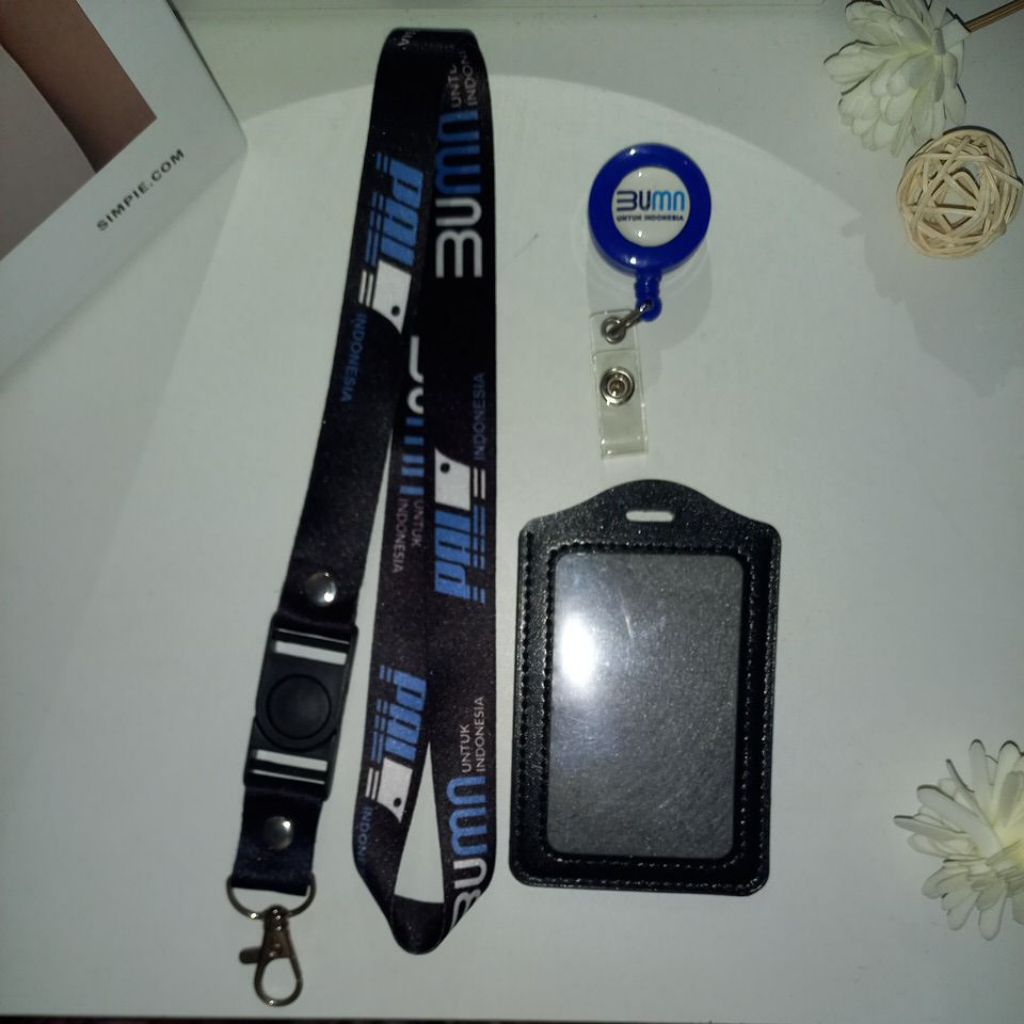 

Ready!! Tali/Lanyard BUMN PAL hitam + yoyo + card holder