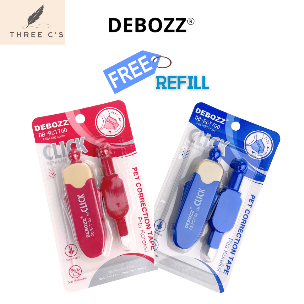 

Tipex Correction Tape Cetek Mekanik Mini FREE REFILL DEBOZZ