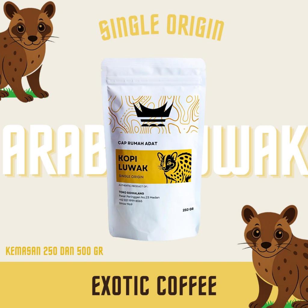

Kopi Luwak Cap Rumah Adat | Biji & Bubuk Kopi Luwak Asli Bersertifikat