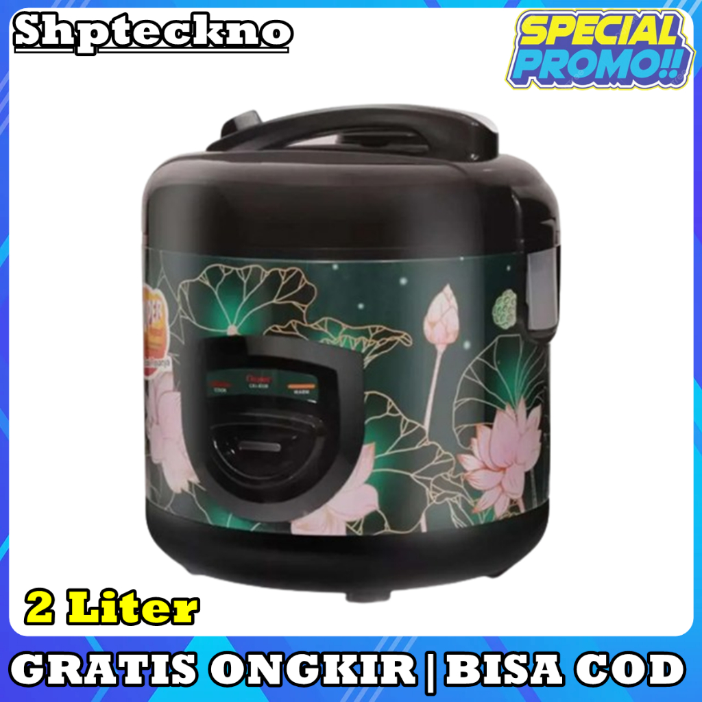 COSMOS CRJ 8228 B Rice Cooker 3in1 kapasitas 2 Liter Bergaransi Resmi