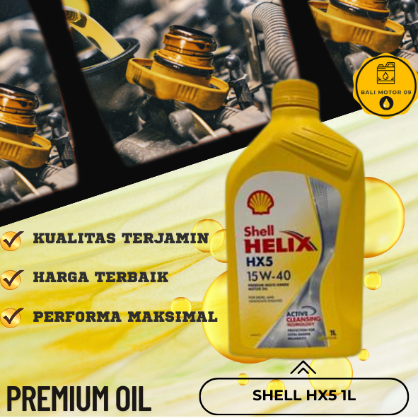OLI SHELL HX5 1LITER OLI SHEL HELIX 1L Pelumas