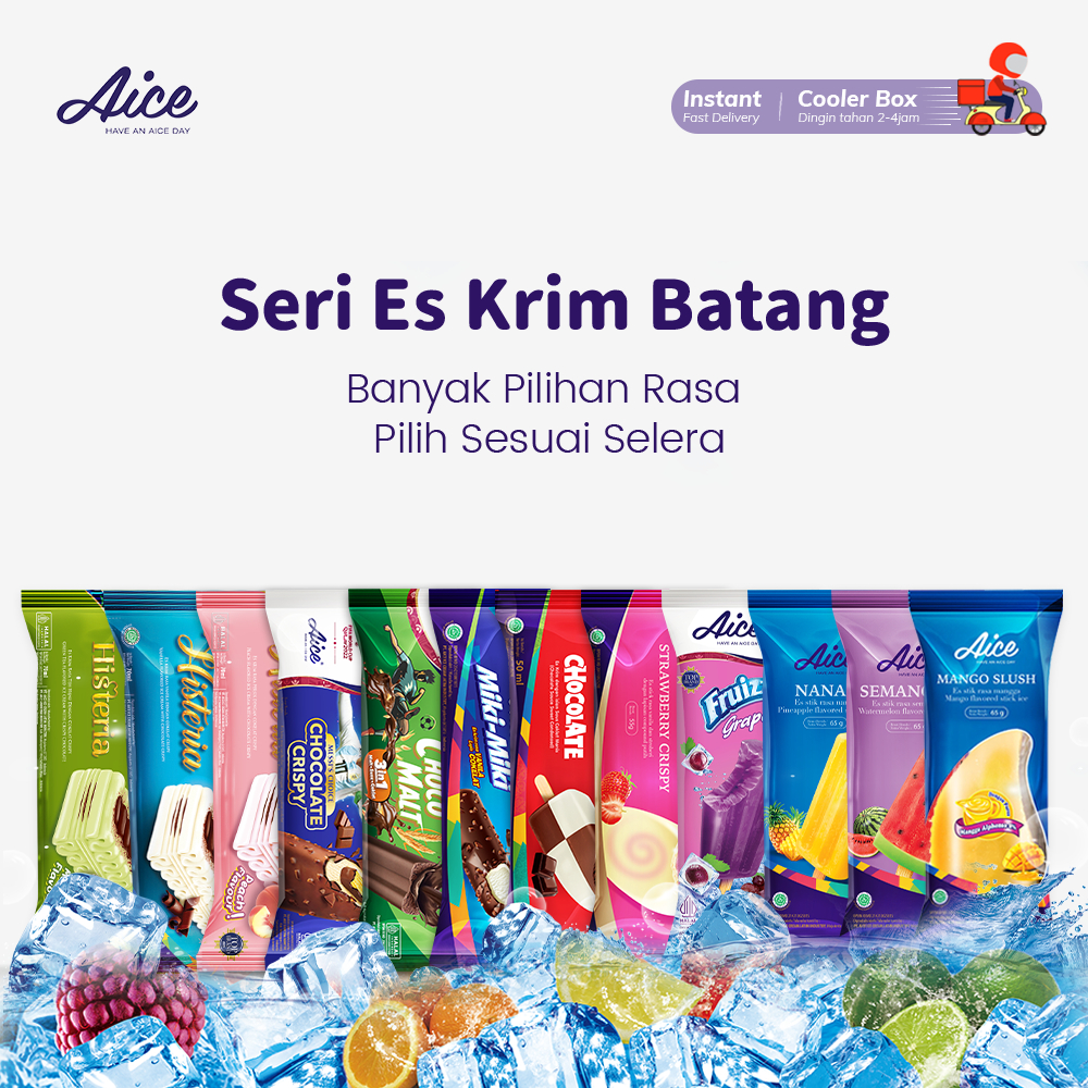 

Aice Ice Cream Stick Series/Aice Es Krim batang Banyak Pilihan Rasa – Pilih Sesuai Selera