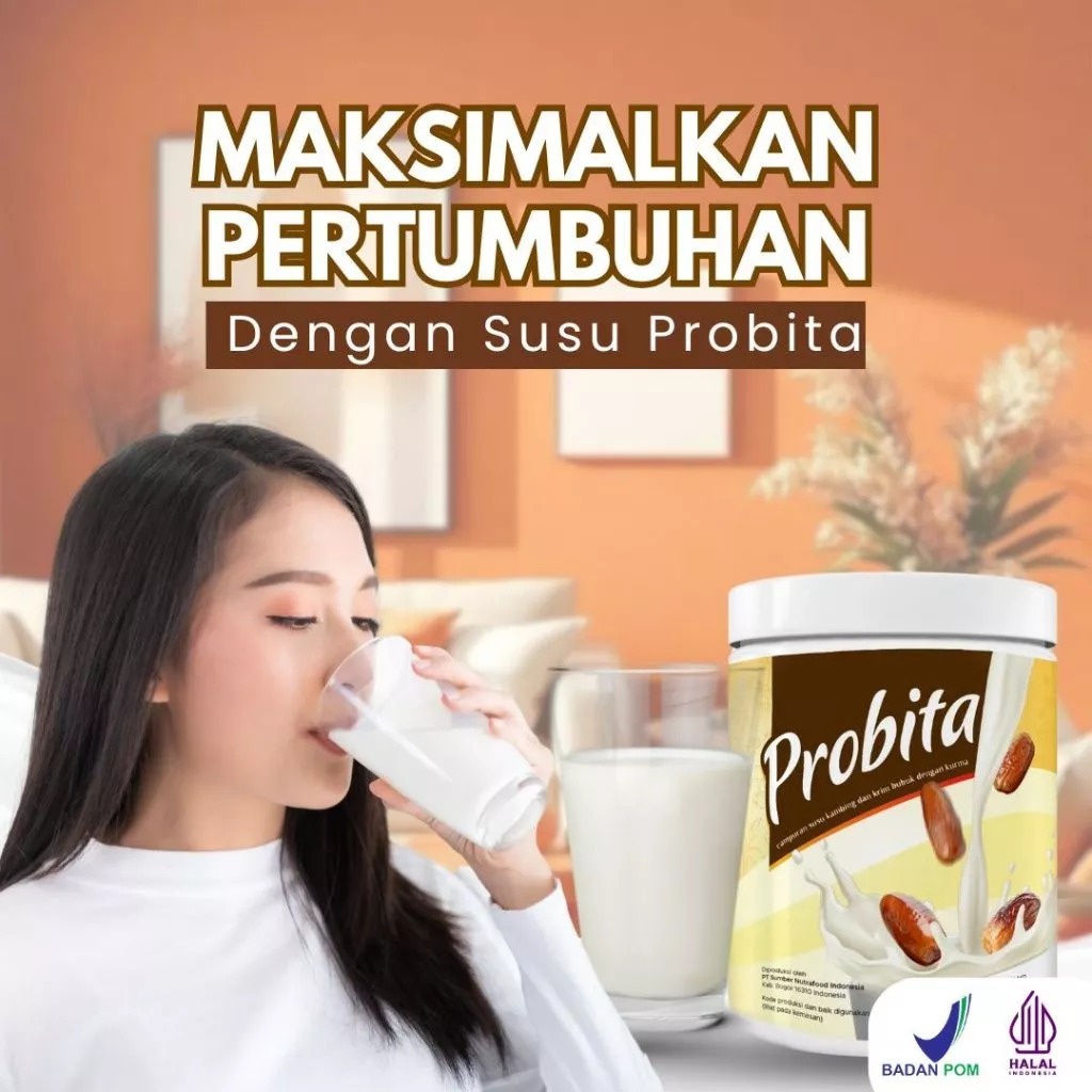 

PROBITA Susu Kurma Bantu Tumbuh Tinggi Badan Lebih Cepat Aman Buat Remaja dan Dewasa