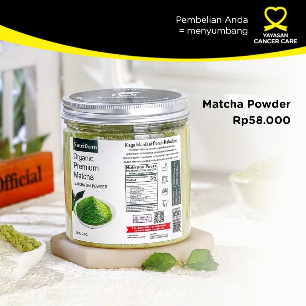 

Nutrifarm Organik Premium Matcha Minuman Matcha Powder
