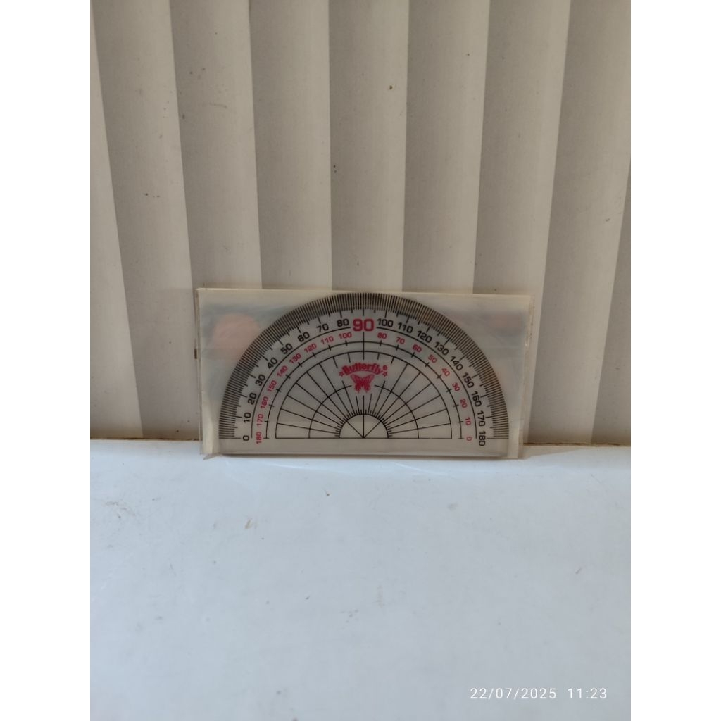 

Penggaris busur 180 derajat/10 cm butterfly harga satuan murah