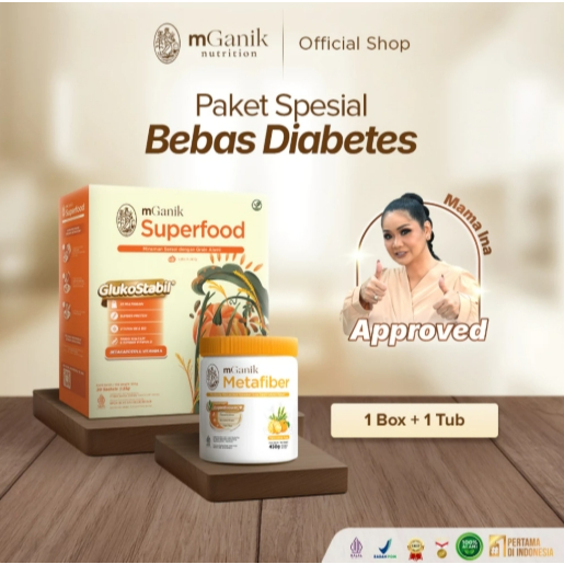 MGANIK MULTIGRAIN - (RASA LABU KUNING+METAFIBER RASA JERUK YUZU)