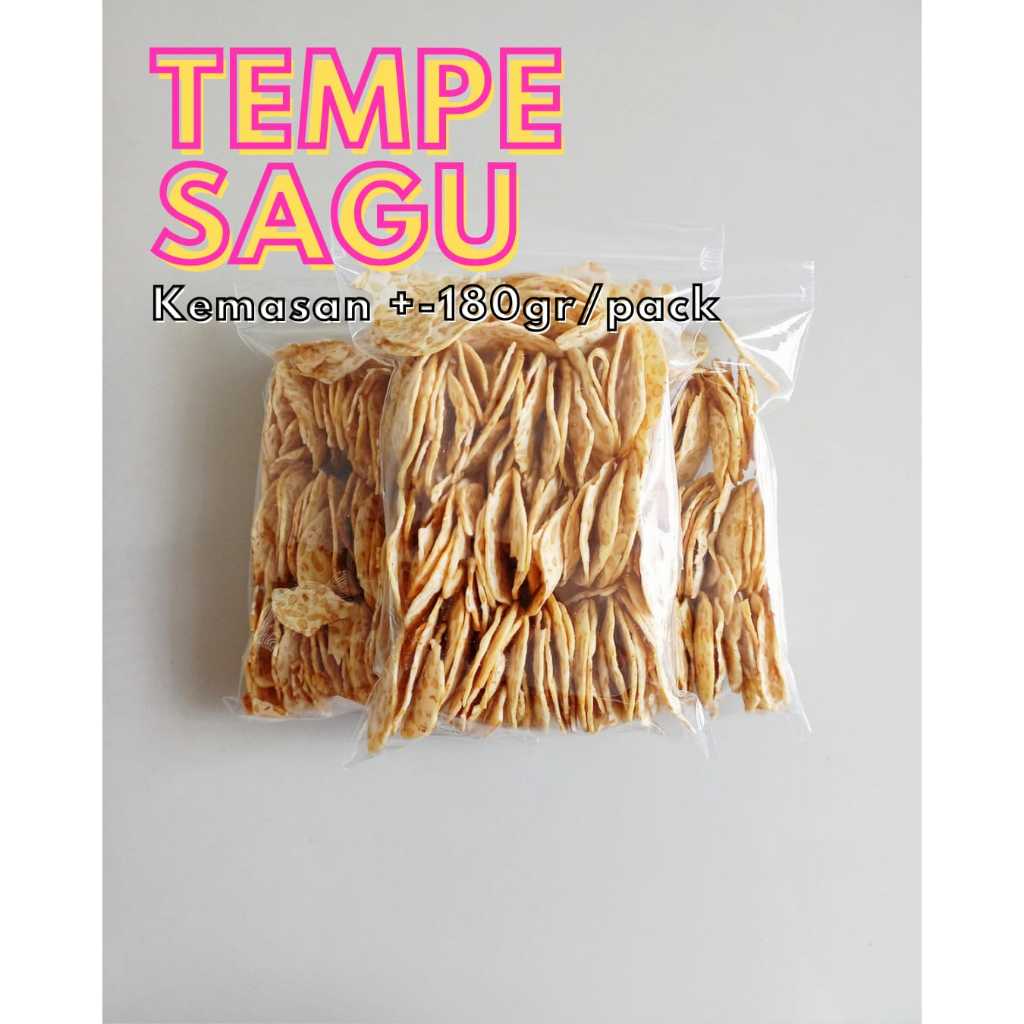 

Snack/Cemilan Repack Keripik Tempe Sagu 180gr