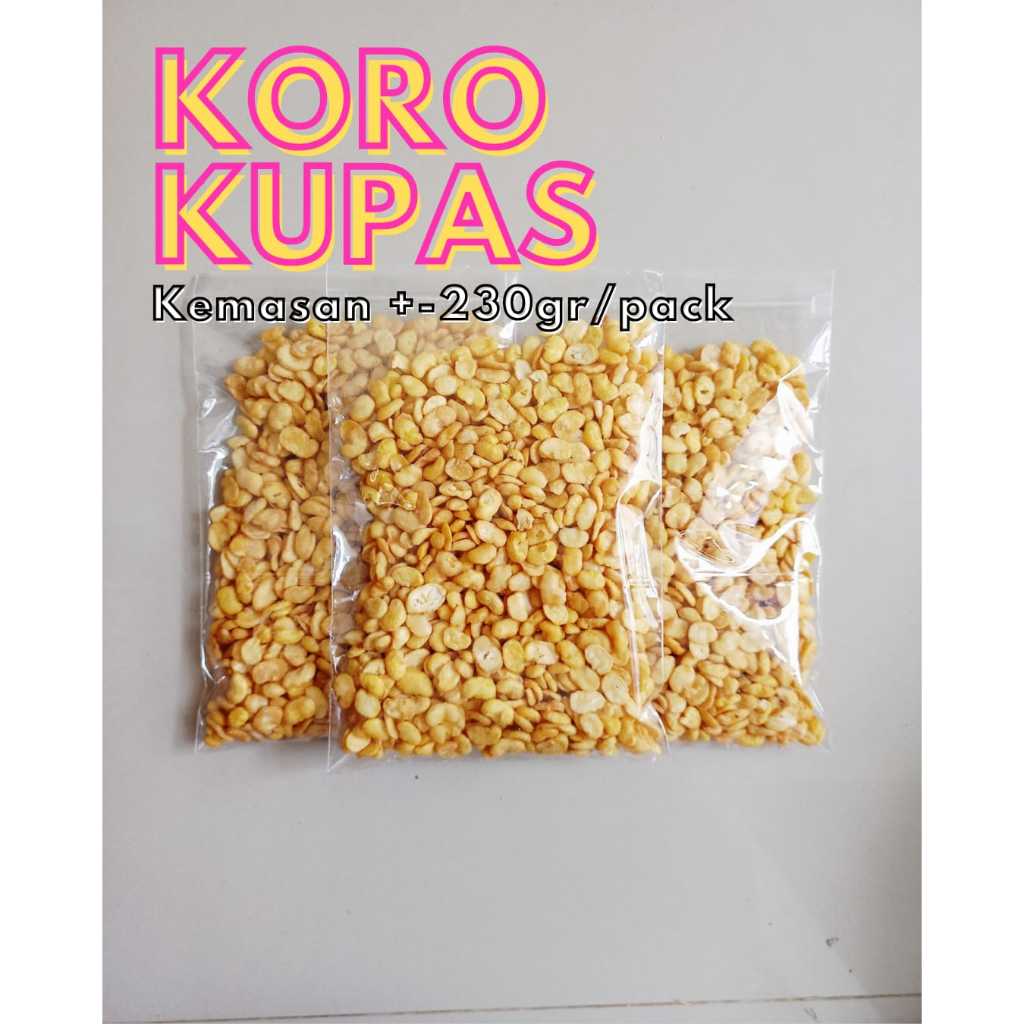 

Snack/Cemilan Repack Kacang Koro Kupas 230gr