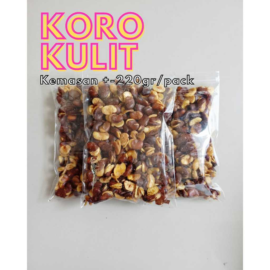 

Snack/Cemilan Repack Kacang Koro Kulit 220gr