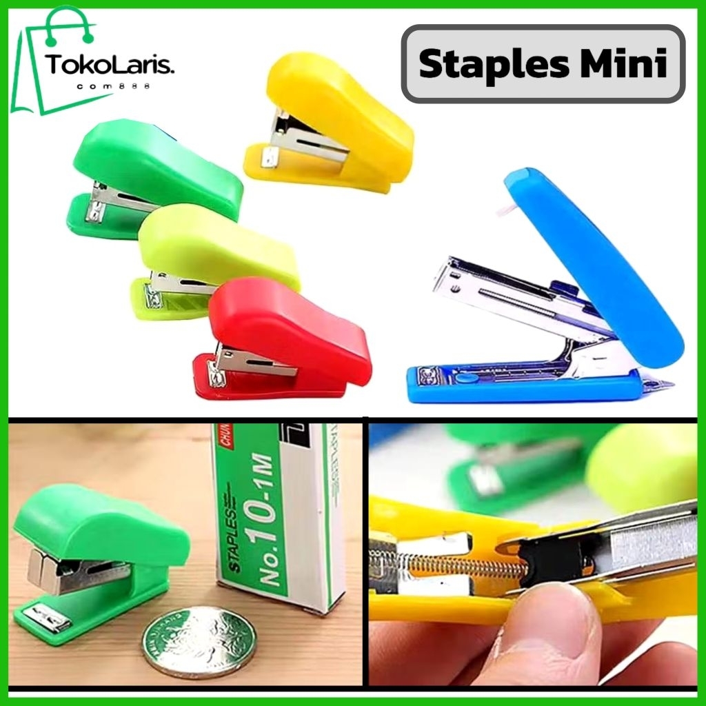 

Staples Mini/Stapler Mini Unik dan Lucu Untuk Perlengkapan Alat Kerja Kantor dan Sekolah Minimalis Serbaguna -Random Colour