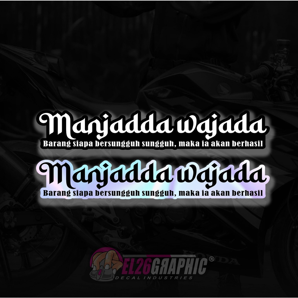 

09 STICKER KATA KATA “MANJADAWAJADA" AESTHETIC ANTI AIR