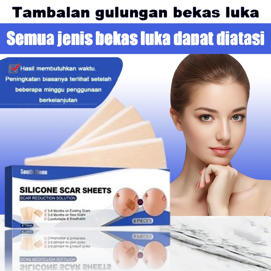 SCAR STICKER - Plaster penghilang bekas luka keloid -  Plester Bekas Luka Silikon Silicone Scar Tape