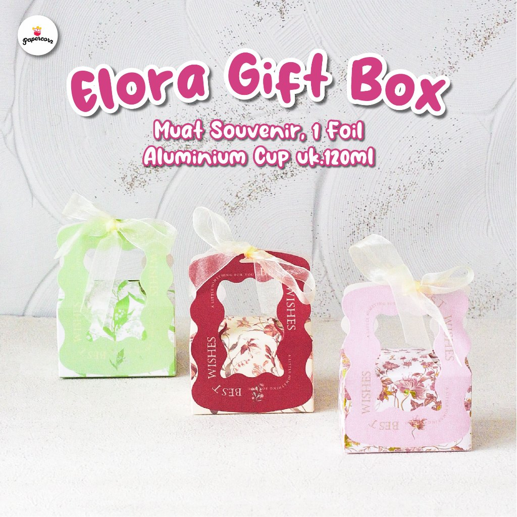 

10 Pcs Box Hampers - Elora Gift Box Small wedding/natal/valentine 10x6x6