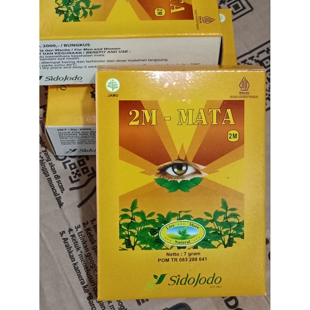 

JAMU 2M MATA ( SEHAT MATA ) SIDO JODO ISI 10 SACHET BELI 5 PACK LANGSUNG GROSIR