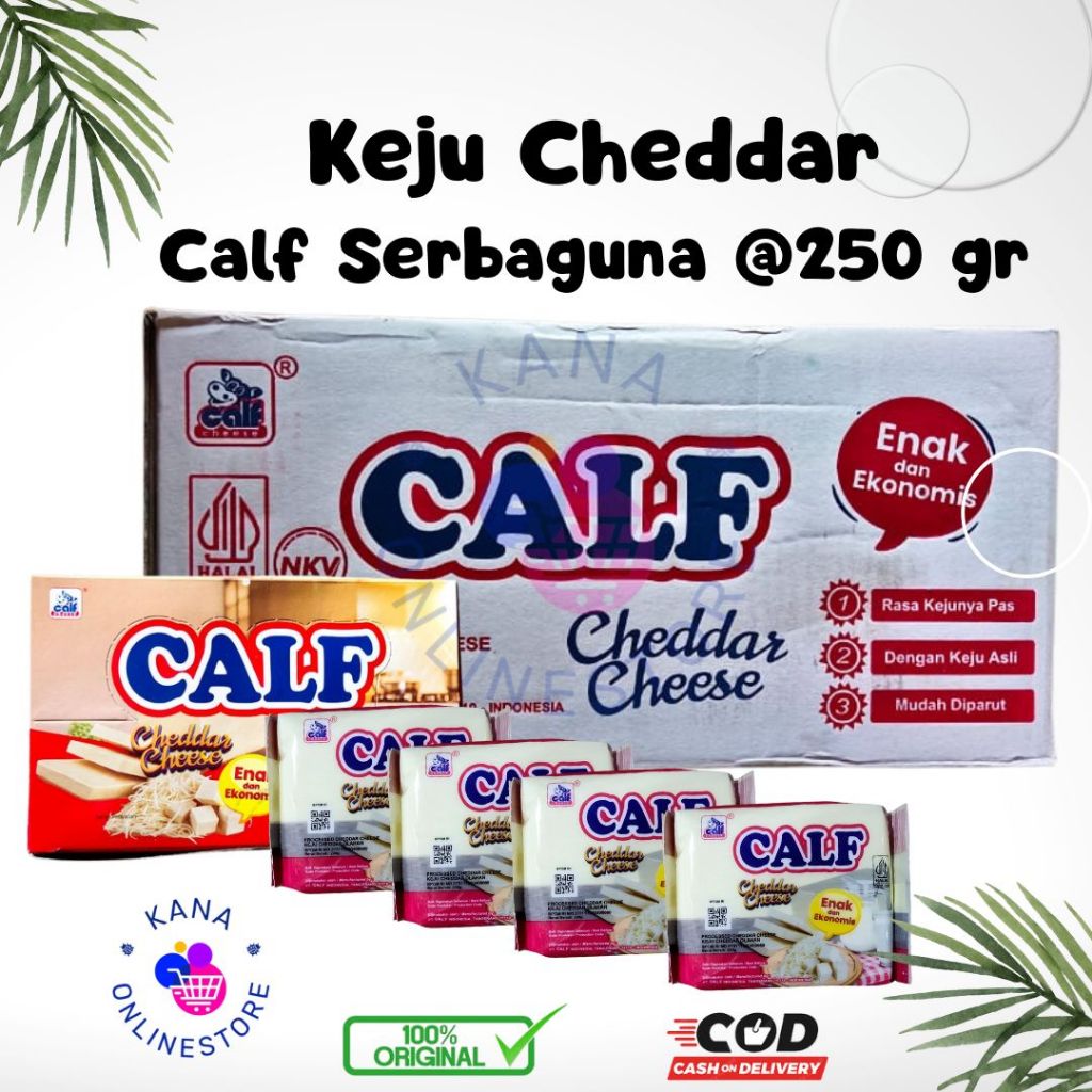 

Calf Serbaguna 200 gr - Keju Cheddar Calf 200gr
