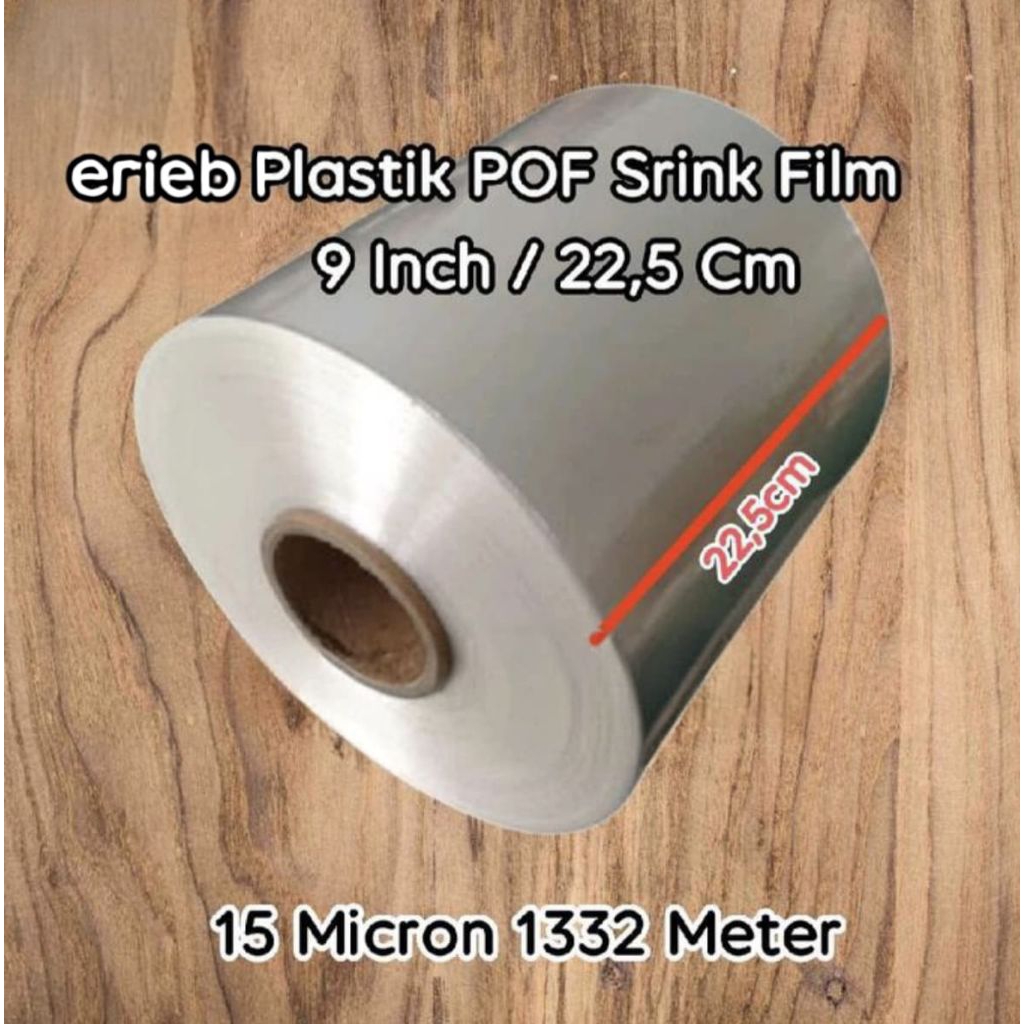 

plastik pof shrink 9inci/22cm x 15mic