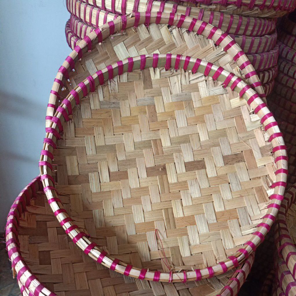 TAMPAH BAMBU 23CM TAMPAH TUMPENG ALAS TUMPENG PIRING BAMBU