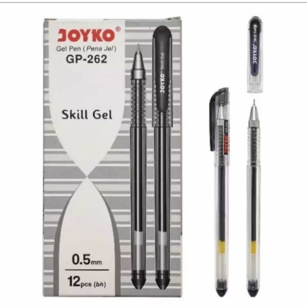 

Pulpen Gel Hitam Joyko GP-262 SKILL GEL 0.5mm ( SATUAN )