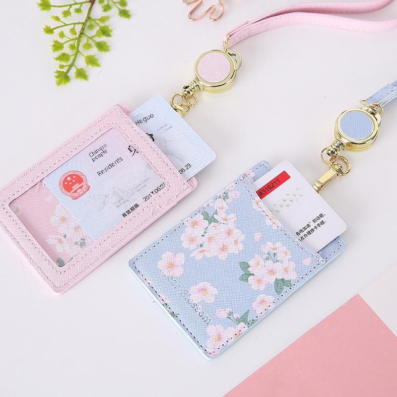 

Name Tag ID Card Holder Flower Lanyard Bunga Stationery Gantungan Idcard NameTag Office