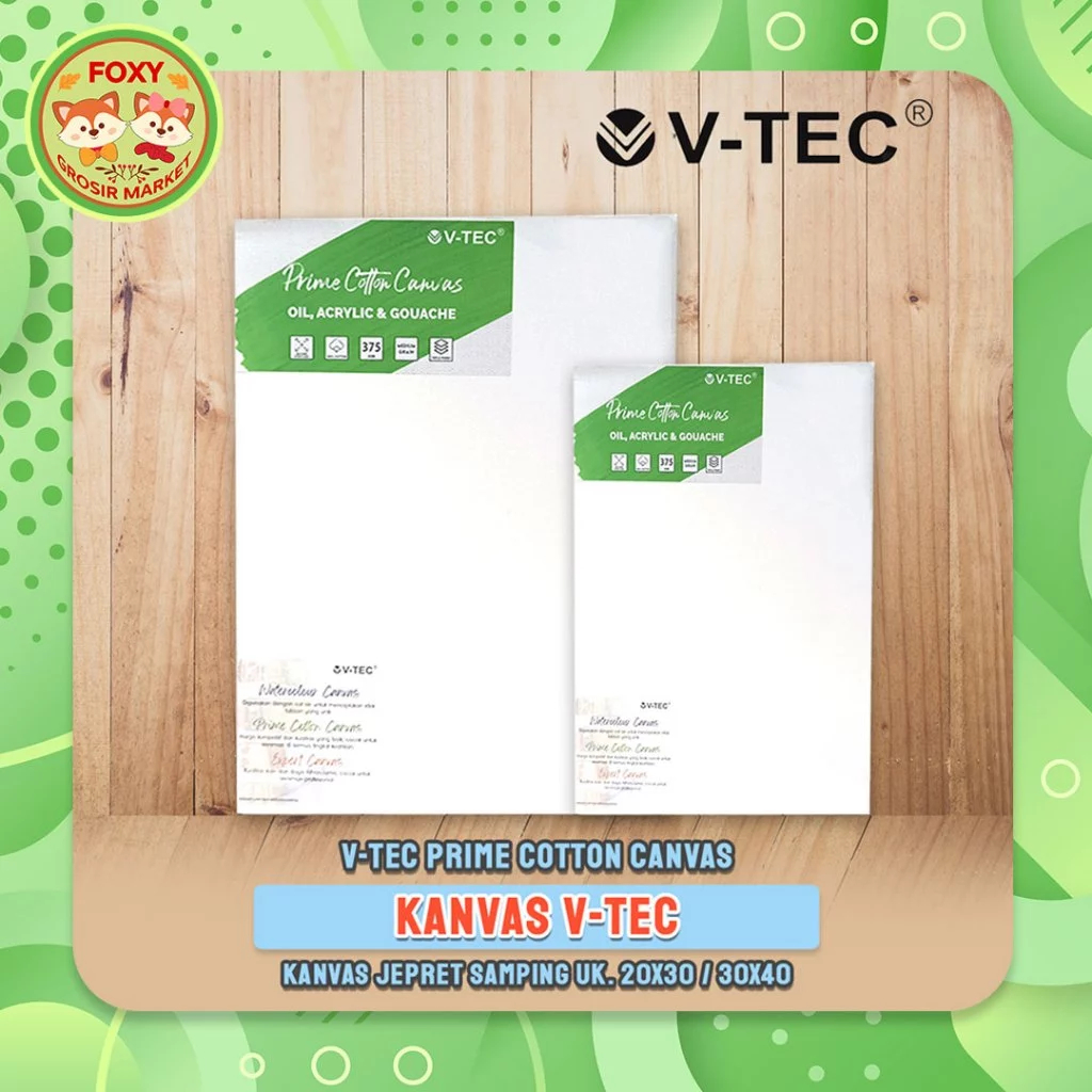 

KANVAS Premium 30x40 V TEC / 20x30 V-TEC / Prime Cotton Canvas Oil, Acrylic & Gouache 375 GSM / Kanvas VTec 2