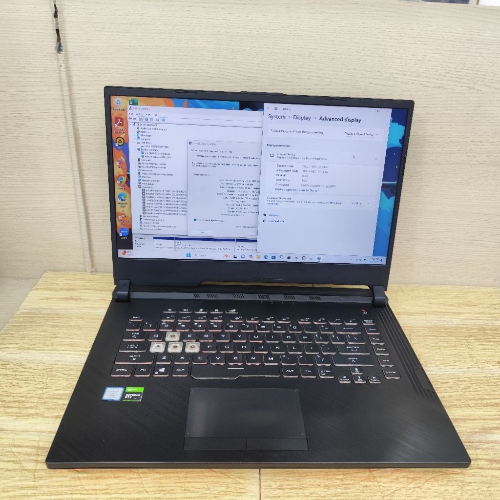 Laptop Second Asus Rog Strix G531gd Core i5-9300h Ram 16gb Ssd 512gb Gtx 1050
