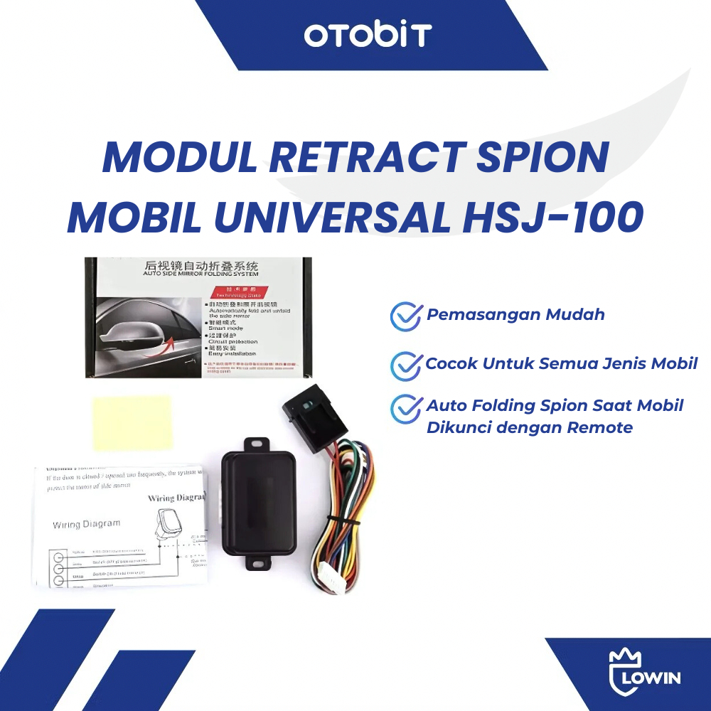Modul Retract Spion Mobil Universal Modul Otomatis Spion Mobil HSJ-100