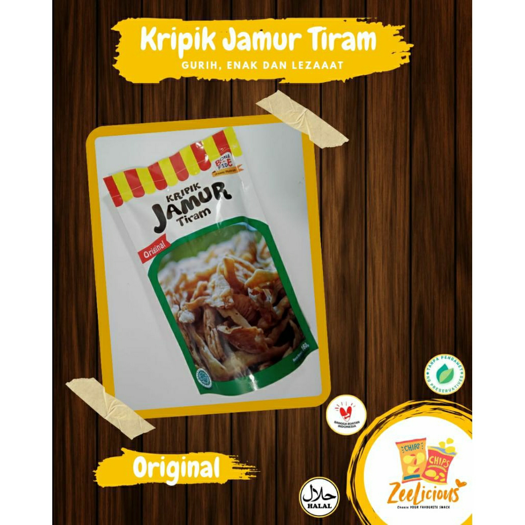 [Oleh-oleh khas Malang-Batu] KERIPIK JAMUR TIRAM Merk Bonafide Rasa Original