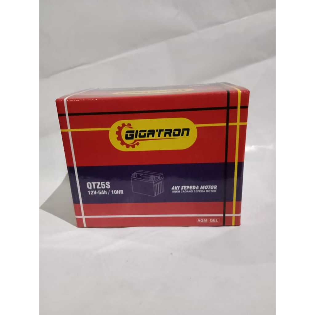 Aki Motor Honda Beat,Vario 110 MERK GIGATRON GTZ5S FULL KERING