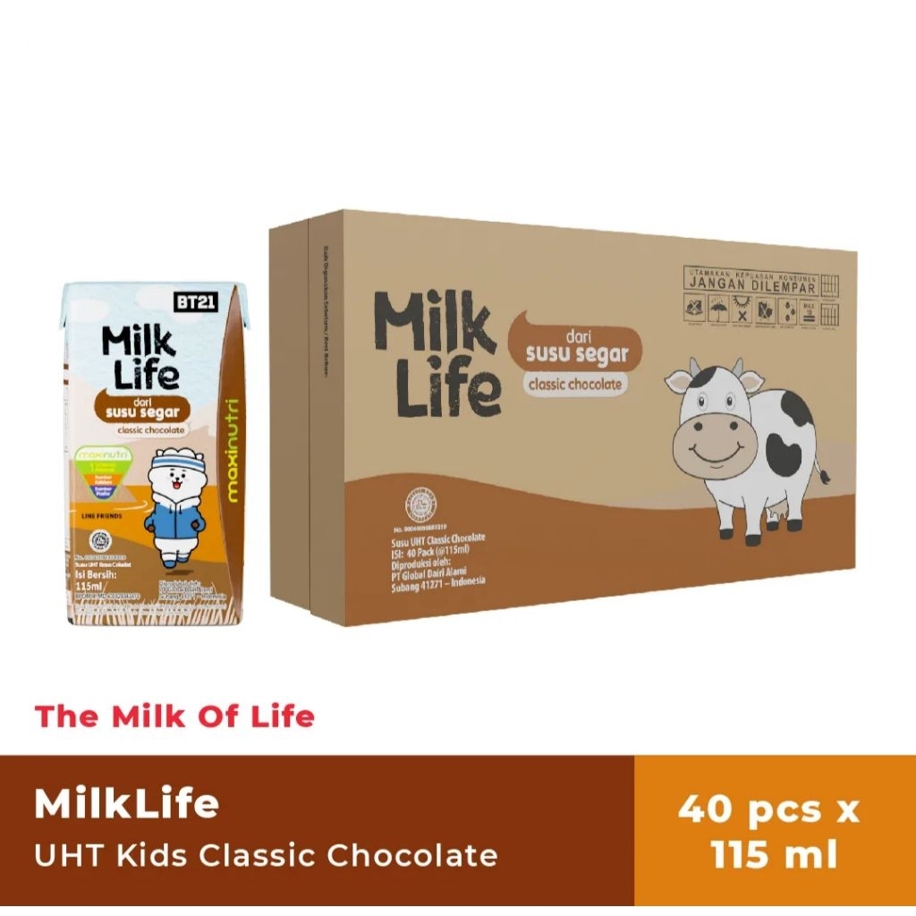 

Susu Milk Life UHT Kids Classic Chocolate/Strawberry (115ml/40Pcs)