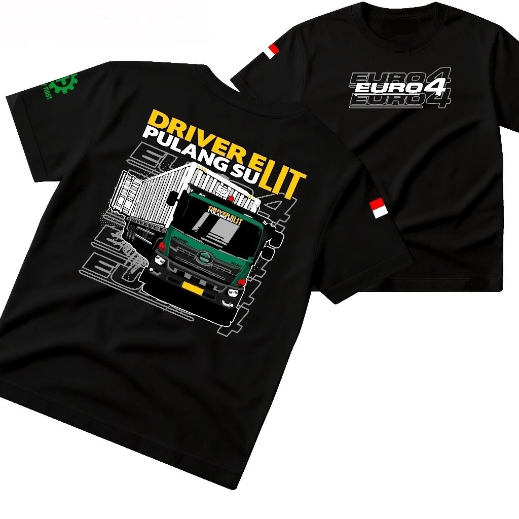 KAOS TRUK TRAILER DRIVER MUDA HINO 500 KAOS DISTRO TRUK TRAILER DRIVER MUDA HINO 500 PRIA WANITA