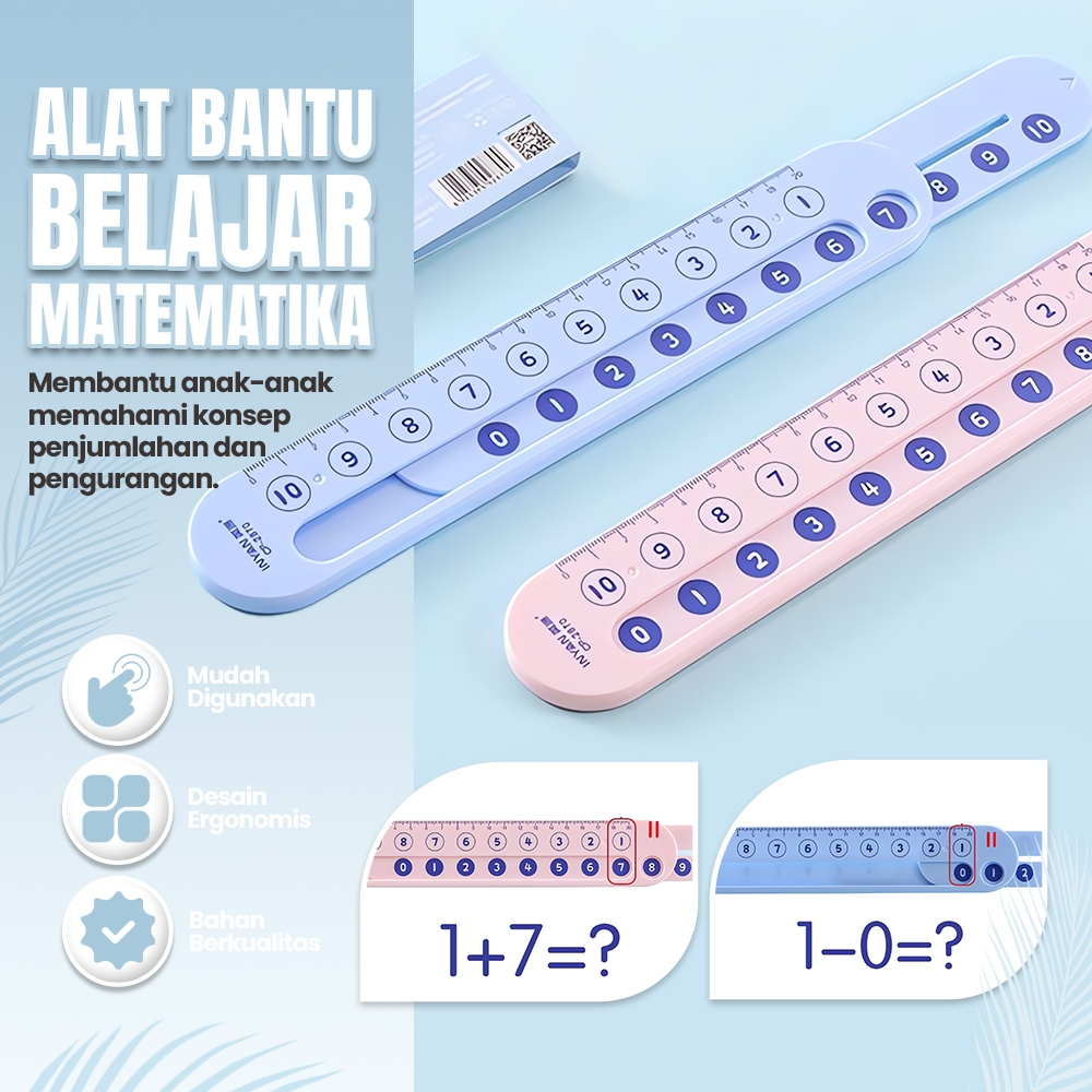 

Penggaris Edukasi Dekomposisi Angka TK/PAUD – Alat Bantu Matematika Anak