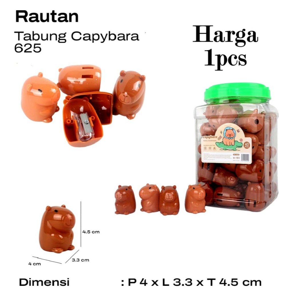 

BN - Rautan Capybara 625 / Serutan Pensil Karakter 1lubang (1pcs)