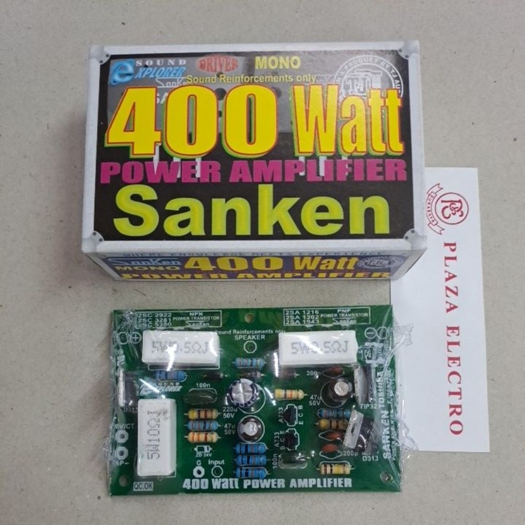 KIT DRIVER POWER AMPLIFIER SANKEN 400W WATT MONO TJ AUDIOPRO ORIGINAL ASLI