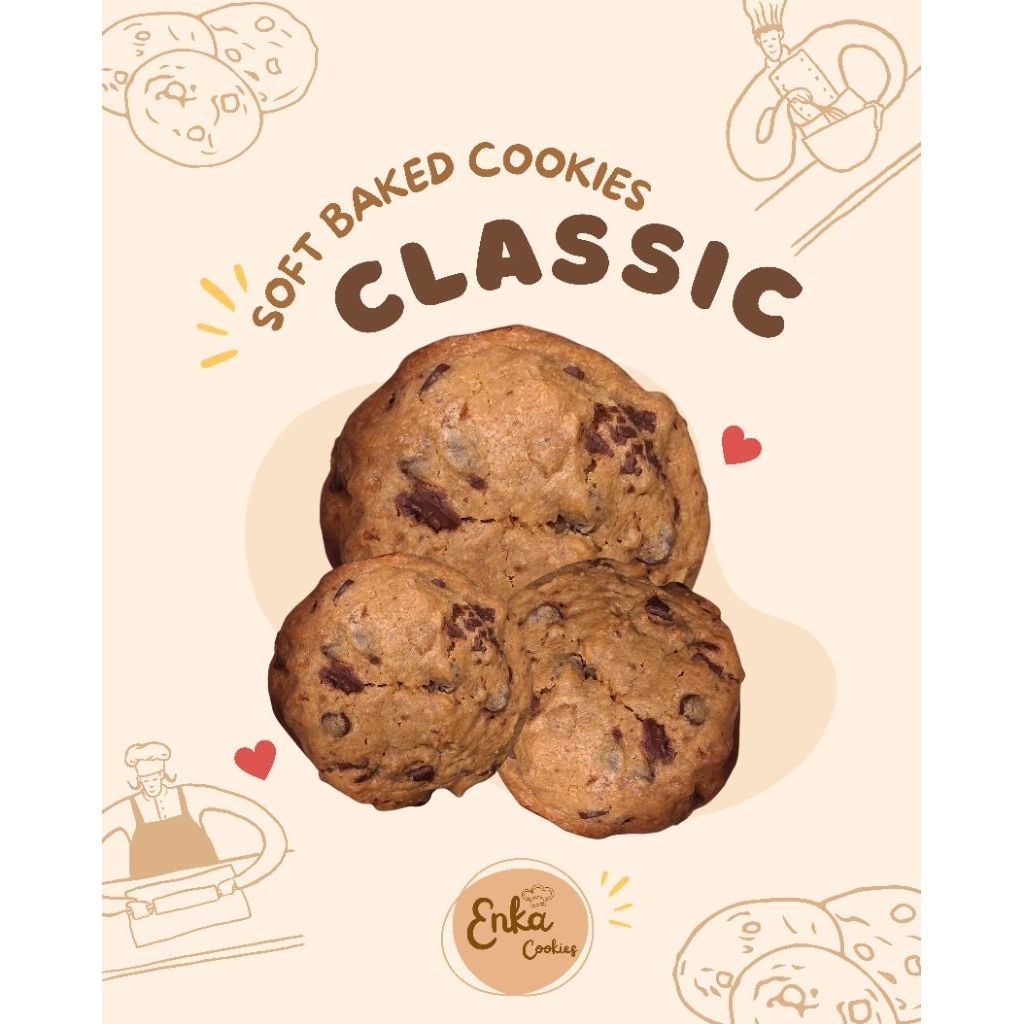 

SOFT BAKED COOKIES - Soft cookies chocochips