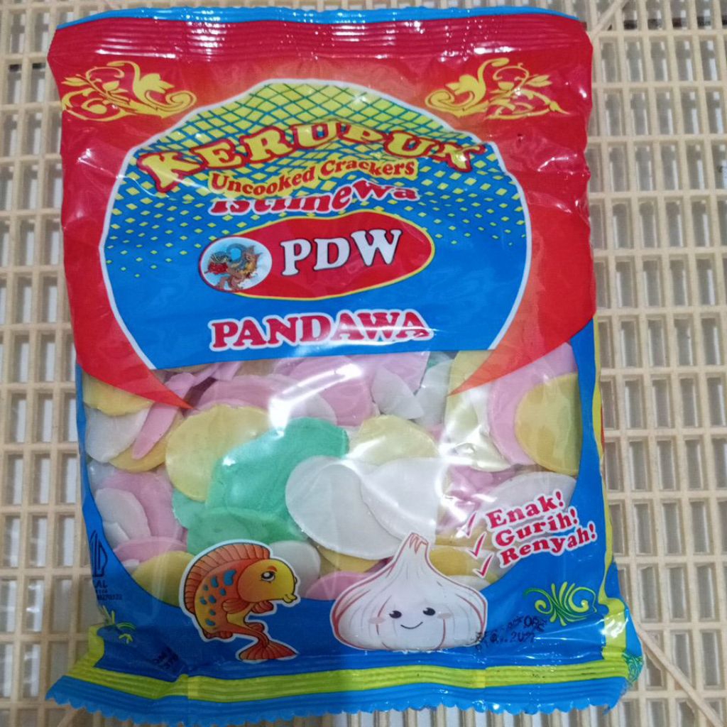 

KERUPUK BAWANG PDW pack 250 GRAM KRUPUK MENTAH