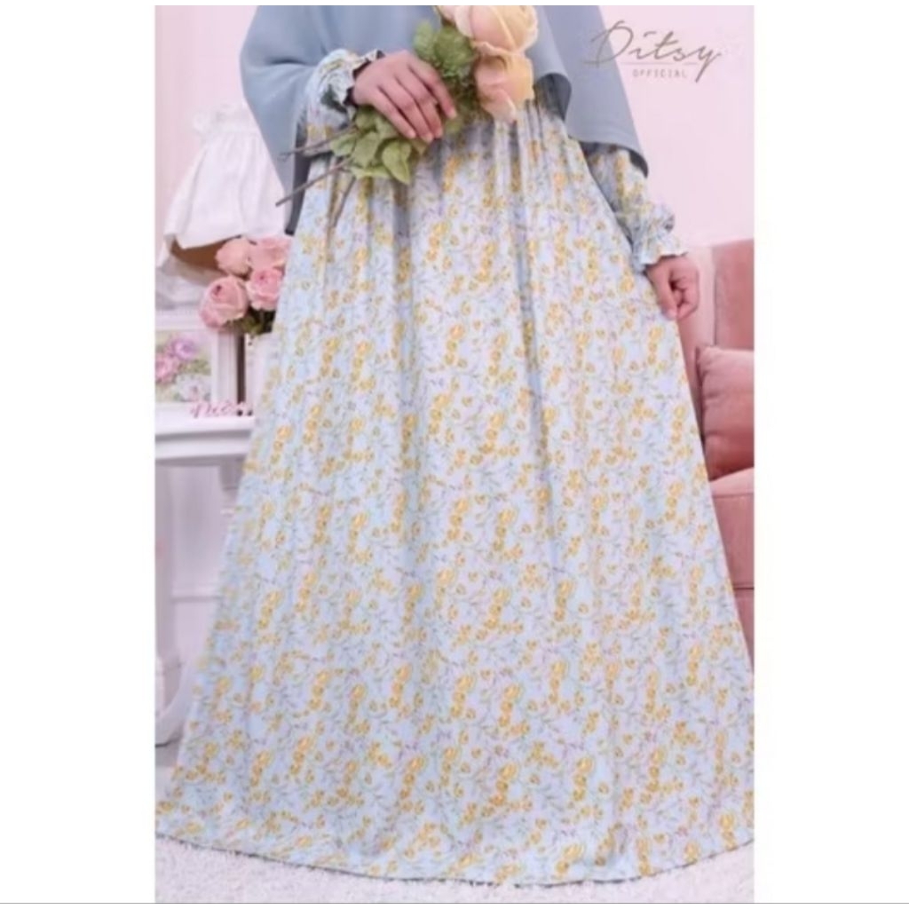 Ditsy Preloved Aurnia Lightblue size S