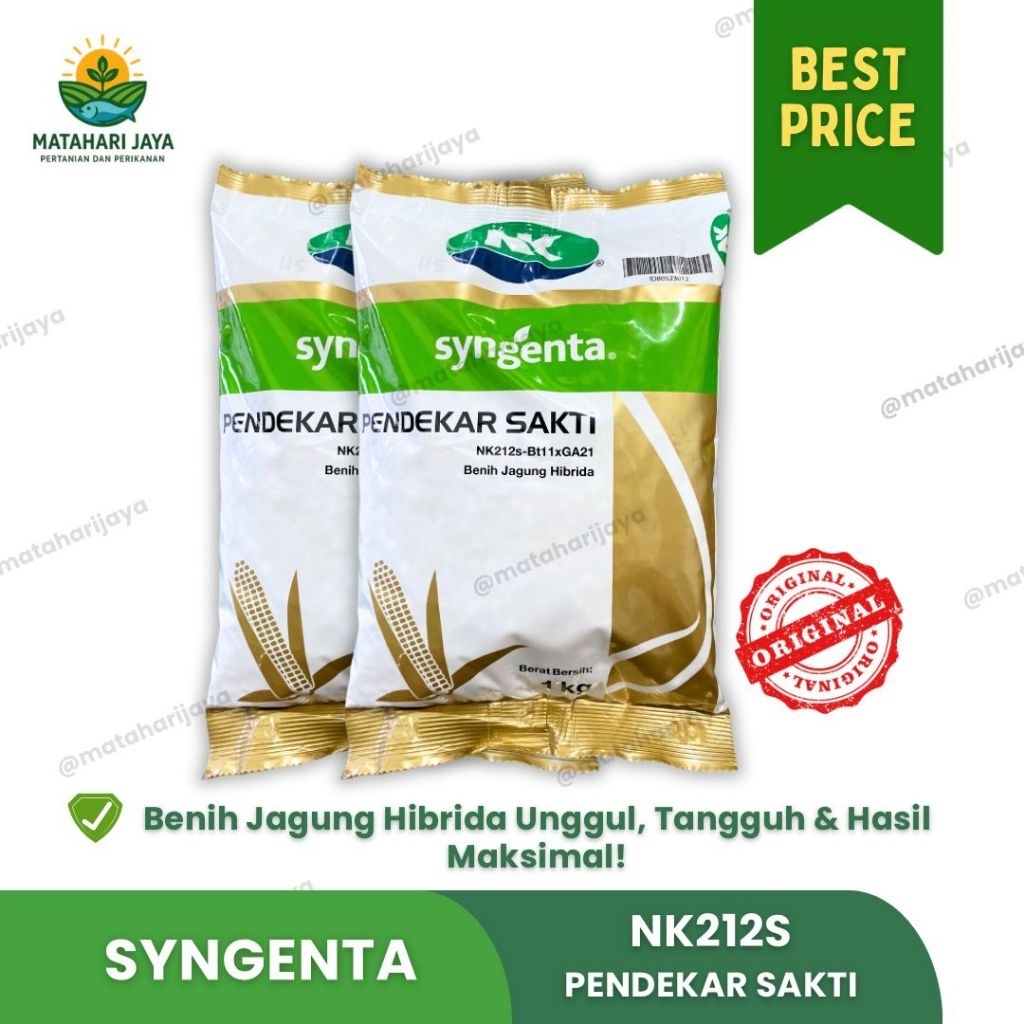 Syngenta NK212S Pendekar Sakti 1kg – Benih Jagung Hibrida Unggul, Tangguh & Hasil Maksimal